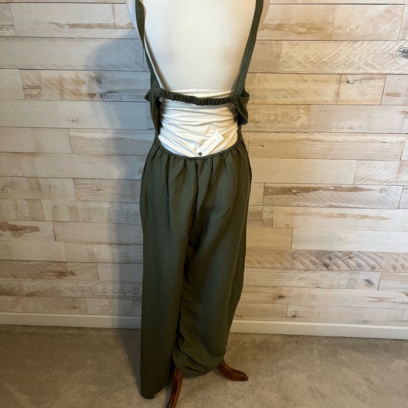 NWT Anthropologie size XS green jumpsuit - Picture 5 of 11